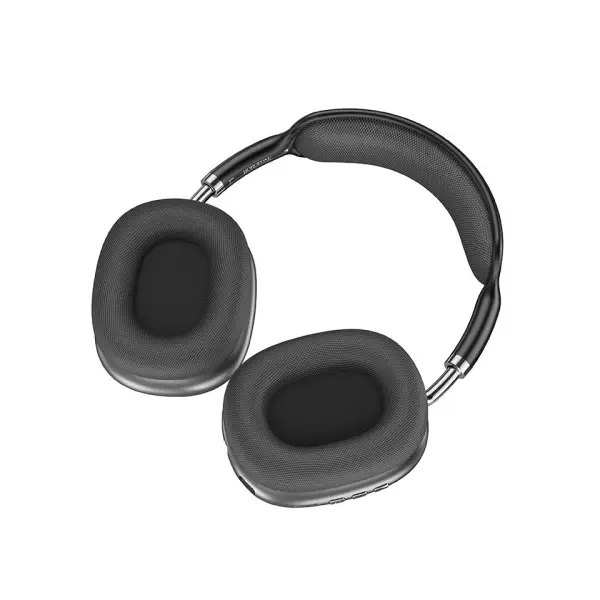 MR4_145000 Навушники бездротові borofone bo22 elegant bt headphones темно, сірий 