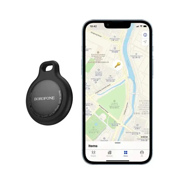 БРЕЛОК АНТИ-ВТРАТА BOROFONE BC101 EXQUISITE SMART POSITIONING, ЧОРНИЙ