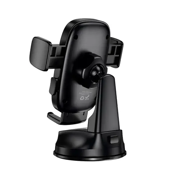 АВТОТРИМАЧ BOROFONE BH132 FOLLOWER ONE-BUTTON CAR HOLDER (CENTER CONSOLE), ЧОРНИЙ