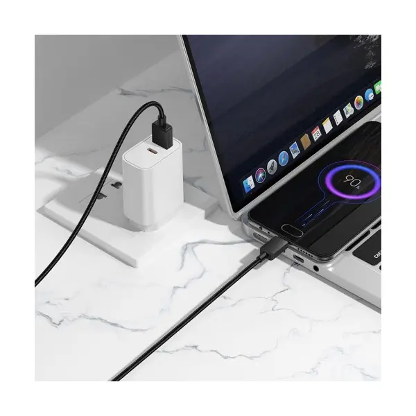 MR4_145020 Кабель borofone bx120 placer charging data cable micro 2.4a, 1m, чорний 