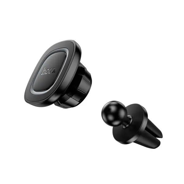 MR4_145283 Автотримач hoco h72 crown magnetic car holder (air outlet), чорний metal, сірий 