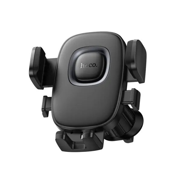 АВТОТРИМАЧ HOCO H75 CROWN ONE-BUTTON CAR HOLDER (AIR OUTLET), ЧОРНИЙ METAL, СІРИЙ