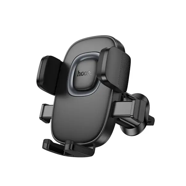 АВТОТРИМАЧ HOCO H75 CROWN ONE-BUTTON CAR HOLDER (AIR OUTLET), ЧОРНИЙ METAL, СІРИЙ