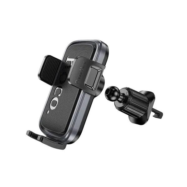 АВТОТРИМАЧ HOCO H78 VISTA PUSH-TYPE CAR HOLDER (AIR OUTLET), ЧОРНИЙ METAL, СІРИЙ