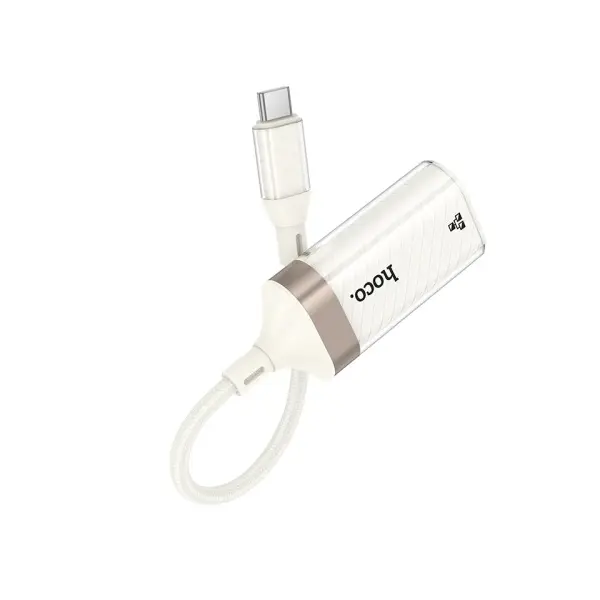 ПЕРЕХІДНИК HOCO UA41B CRYSTAL TYPE-C ETHERNET ADAPTER (100 MBPS) APRICOT