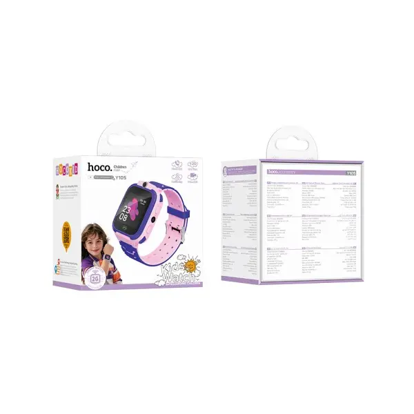 СМАРТ-ГОДИННИК ДИТЯЧИЙ HOCO Y105 CHILDREN PHONE WATCH РОЖЕВИЙ