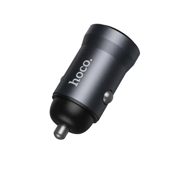 MR4_145059 Автомобільний зарядний пристрій hoco z62a energy single port pd30w car charger metal, сірий HOCO