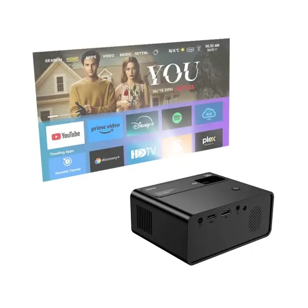 ВІДЕОПРОЄКТОР HOCO DT6 WIRELESS PROJECTOR (720P SAME SCREEN VERSION), (EU)