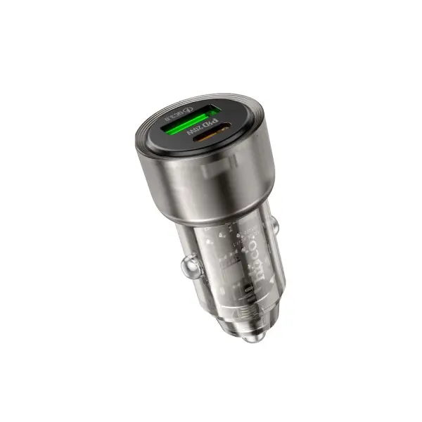 MR4_145268 Автомобільний зарядний пристрій hoco z52 spacious pd38w (1c1a) car charger, чорний HOCO