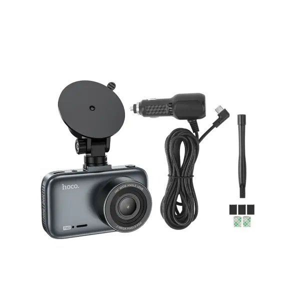 ВІДЕОРЕЄСТРАТОР HOCO DV5 DRIVING RECORDER WITH 3 DISPLAY, ЧОРНИЙ