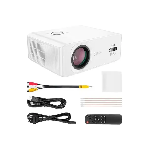 MR4_145088 Відеопроєктор hoco dt3 smart electric focus projector (1080p android version), білий 
