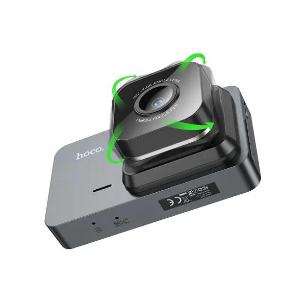 ВІДЕОРЕЄСТРАТОР HOCO DV9 3 SCREEN DRIVING RECORDER (720P), ЧОРНИЙ
