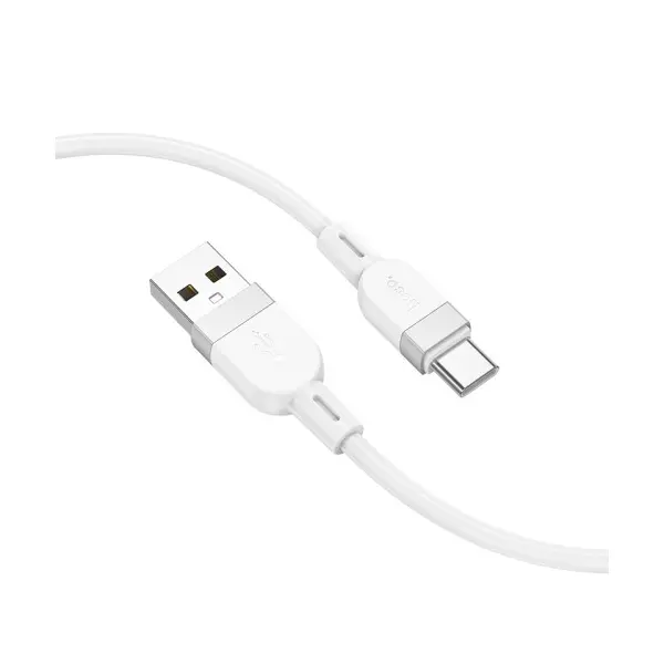 MR4_145054 Кабель hoco x109 energy silicone charging data cable type-c, 3a, 1m, білий 