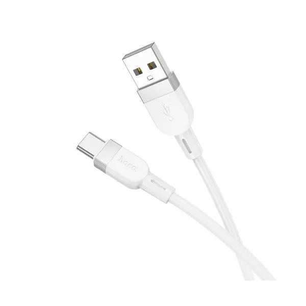MR4_145054 Кабель hoco x109 energy silicone charging data cable type-c, 3a, 1m, білий 