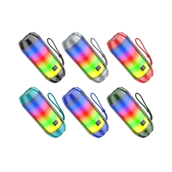 АКУСТИЧНА СИСТЕМА BOROFONE BR25 CRAZY SOUND COLORFUL LUMINOUS, ЧОРНИЙ