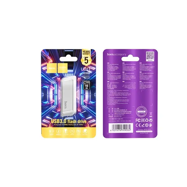 ФЛЕШ-НАКОПИЧУВАЧ USB HOCO UD11 WISDOM USB 3.0 16GB, БІЛИЙ