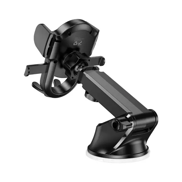 АВТОТРИМАЧ HOCO H5 INTEGRITY ONE-KEY CAR HOLDER (CENTER CONSOLE), ЧОРНИЙ