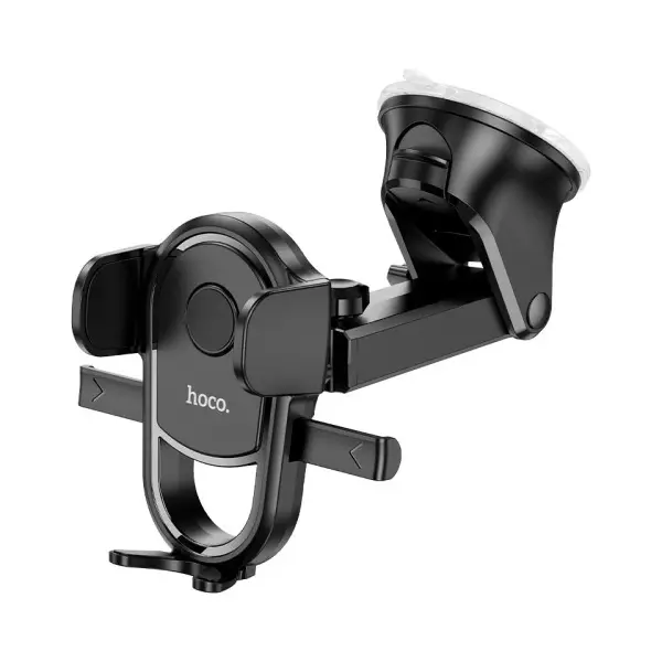 АВТОТРИМАЧ HOCO H5 INTEGRITY ONE-KEY CAR HOLDER (CENTER CONSOLE), ЧОРНИЙ