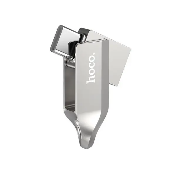 ФЛЕШ-НАКОПИЧУВАЧ USB-A, C HOCO UD8 SMART TYPE-C USB DRIVE 16GB, СІРИЙ