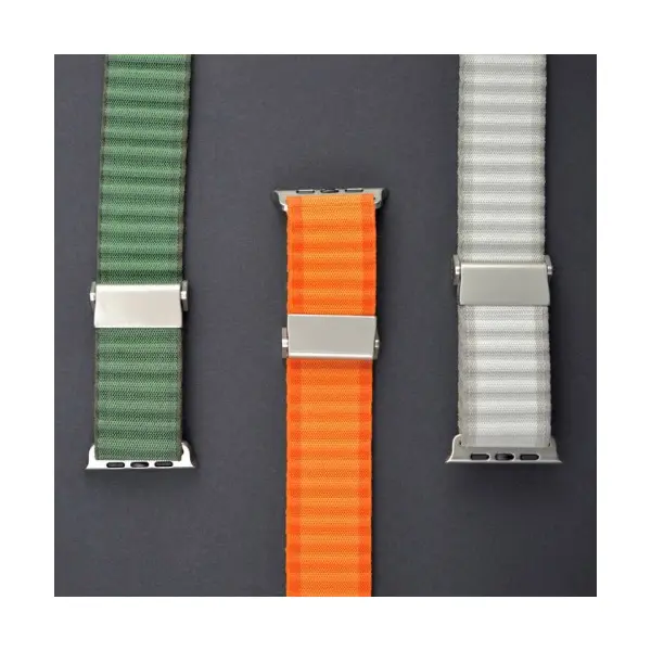 РЕМІНЕЦЬ NYLON OCEAN BAND ДЛЯ APPLE WATCH 38, 40, 41 DARK ЗЕЛЕНИЙ
