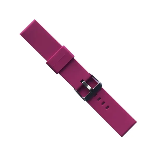 РЕМІНЕЦЬ SILICONE METAL CLAPS 22MM, DRAGON FRUIT