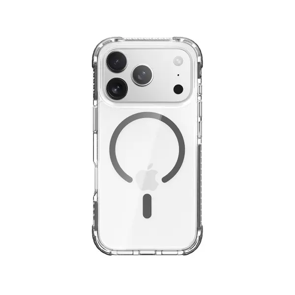 MR4_145501 Чохол rock crystal clear anti-drop magnetic protection case для iphone 17 pro transparent, чорний 