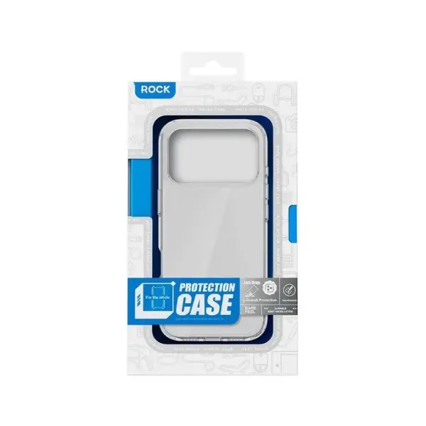 ЧОХОЛ ROCK CRYSTAL CLEAR ANTI-DROP MAGNETIC PROTECTION CASE ДЛЯ IPHONE 17 PRO GOLD