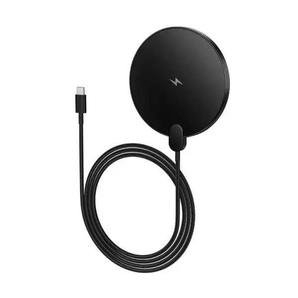 БЕЗДРОТОВИЙ ЗАРЯДНИЙ ПРИСТРІЙ HOCO CW62 PEAK DESKTOP WITH DIGITAL DISPLAY AND CABLE, ЧОРНИЙ