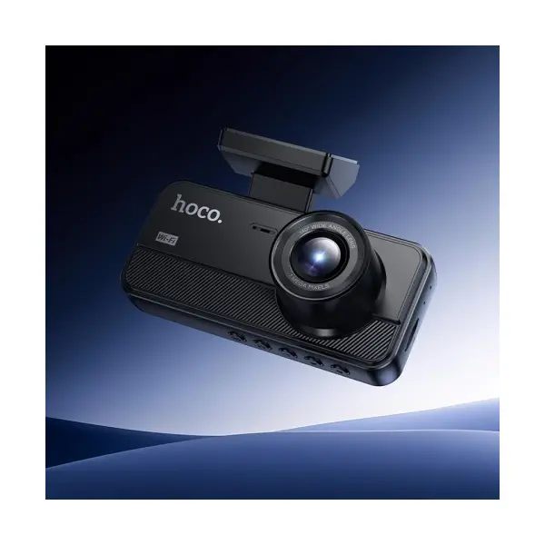 ВІДЕОРЕЄСТРАТОР HOCO DV15 2 DISPLAY DRIVING RECORDER (720P), ЧОРНИЙ