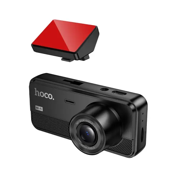 ВІДЕОРЕЄСТРАТОР HOCO DV15 2 DISPLAY DRIVING RECORDER (720P), ЧОРНИЙ