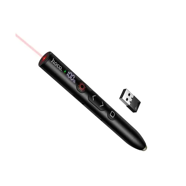 MR4_145623 Лазерний пульт hoco gm203 touch screen writing page turning pen, чорний 