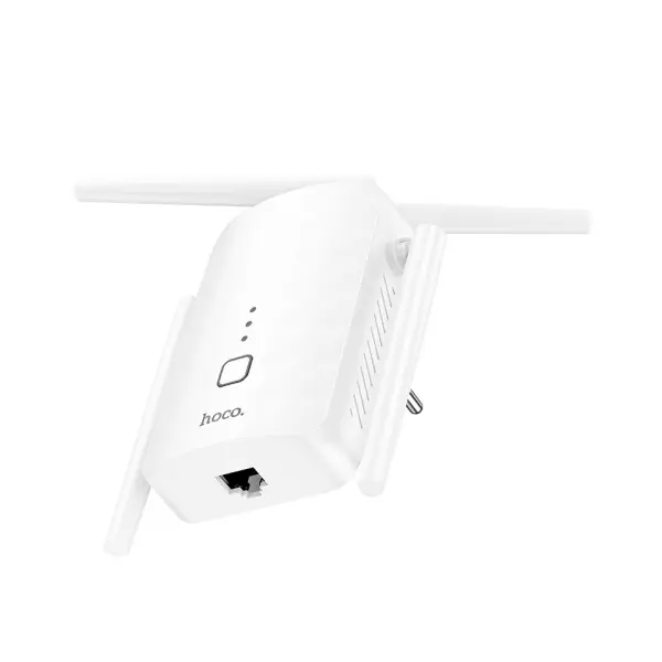РОУТЕР WIFI HOCO HI35 WIFI4 REPEATER (EU), БІЛИЙ