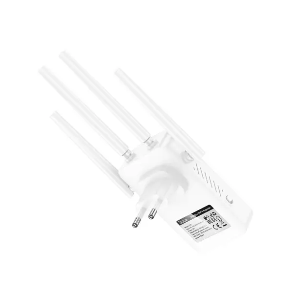 РОУТЕР WIFI HOCO HI35 WIFI4 REPEATER (EU), БІЛИЙ