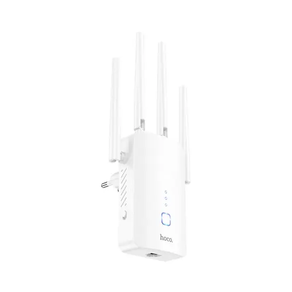 РОУТЕР WIFI HOCO HI35 WIFI4 REPEATER (EU), БІЛИЙ