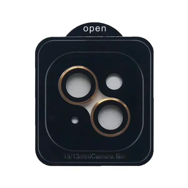 ЗАХИСНЕ СКЛО CAMERA METAL ДЛЯ IPHONE 13, 13 MINI GOLD