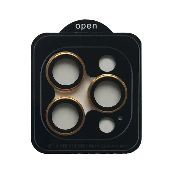 ЗАХИСНЕ СКЛО CAMERA METAL ДЛЯ IPHONE 14 PRO, 14 PRO MAX GOLD