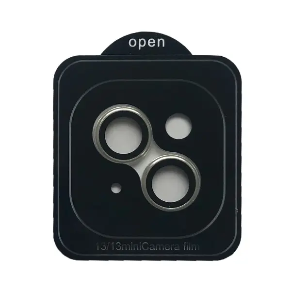 ЗАХИСНЕ СКЛО CAMERA METAL ДЛЯ IPHONE 13, 13 MINI, СІРИЙ
