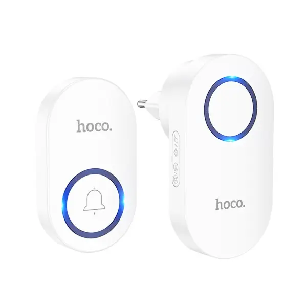 БЕЗПРОВІДНИЙ ДЗВІНОК HOCO HI25 WIRELESS DOORBELL (EU), БІЛИЙ