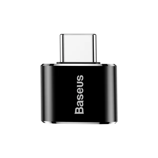ПЕРЕХІДНИК BASEUS USB FEMALE TO TYPE-C MALE ADAPTER CONVERTER 2.4A, ЧОРНИЙ CATOTG-01