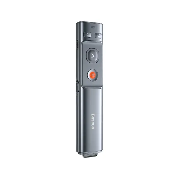 MR4_145769 Лазерна указка baseus помаранчевий dot wireless presenter (red laser), (charging), сірий wkcd000013 