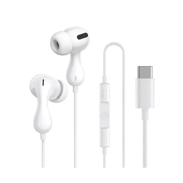 MR4_145718 Навушники baseus encok cz20 type-c wired earphones, білий a00171400213-00 