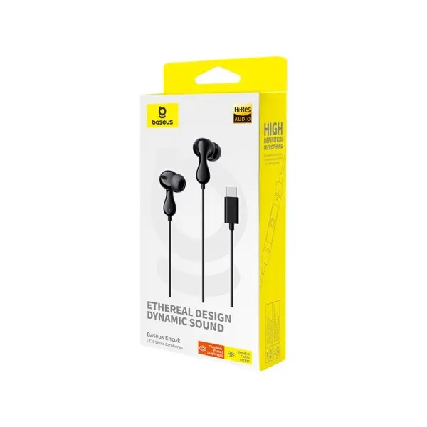 MR4_145719 Навушники baseus encok cz20 type-c wired earphones, чорний a00171400113-00 