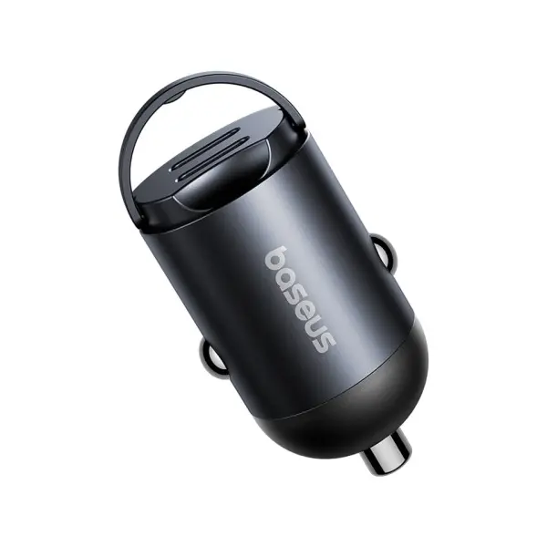 АВТОМОБІЛЬНИЙ ЗАРЯДНИЙ ПРИСТРІЙ BASEUS TINY STAR MINI CAR CHARGER 2C 30W, C00035001121-03, ЧОРНИЙ