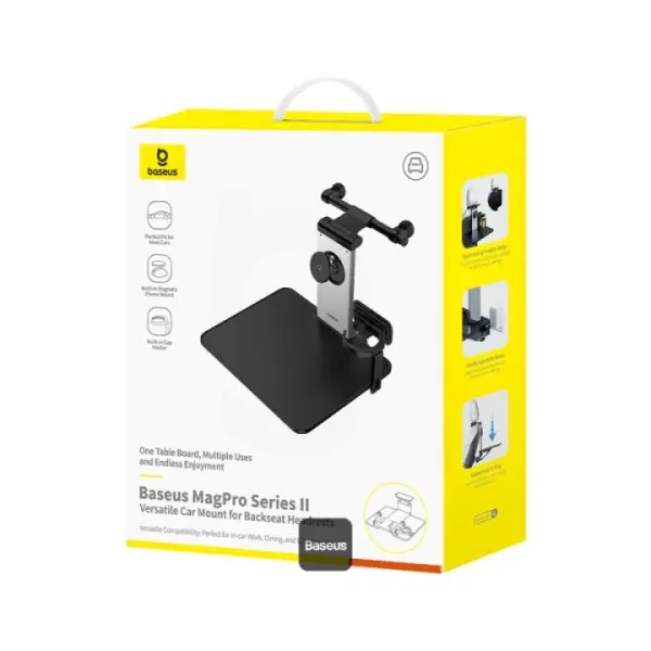 MR4_145730 Автотримач baseus magpro ii versatile car mount для backseat headrests, чорний c40272901121-00 