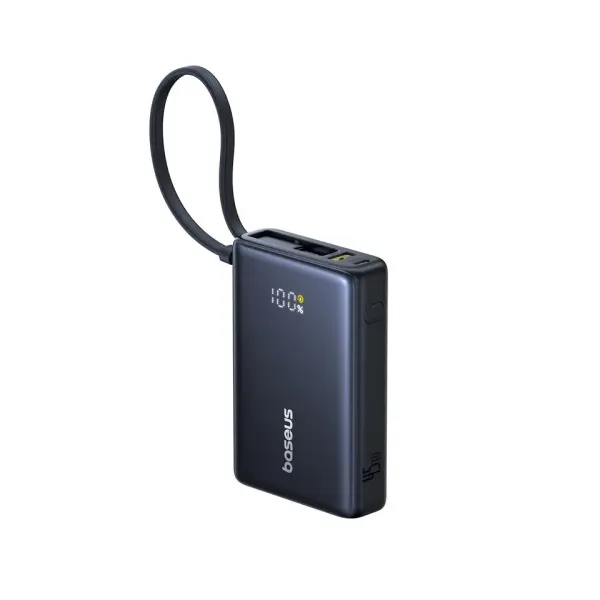 ЗОВНІШНІЙ АКУМУЛЯТОР POWER BANK BASEUS PICOGO DIGITAL DISPLAY POWER BANK 10000MAH 45W, ЧОРНИЙ P10076803123-00