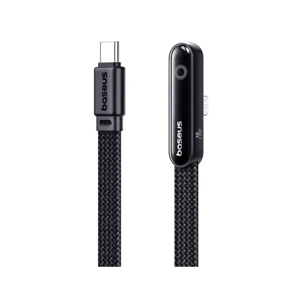 КАБЕЛЬ PD BASEUS MVP 3 TYPE-C TO LIGHTNING 20W 2M, ЧОРНИЙ P10382501121-01