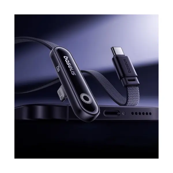 MR4_145736 Кабель pd baseus mvp 3 type-c to lightning 20w 1m, чорний p10382501121-00 