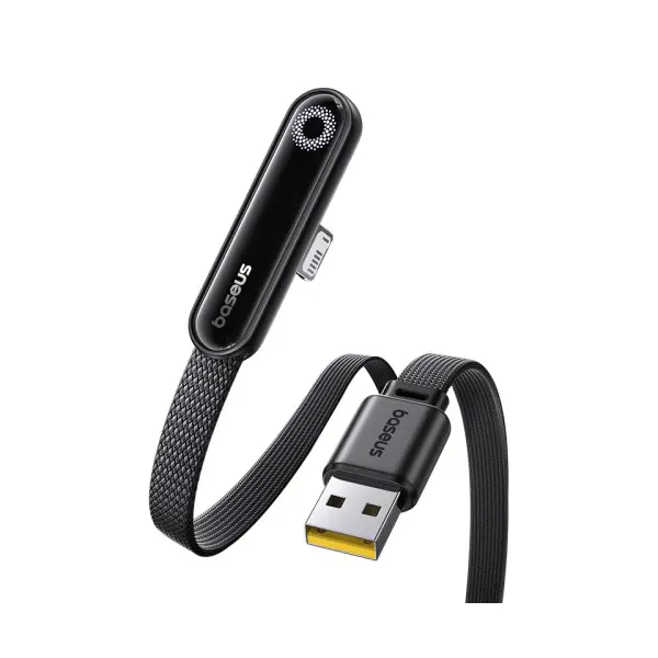 КАБЕЛЬ BASEUS MVP 3 USB-A TO LIGHTNING 2.4A 2M, ЧОРНИЙ P10382503121-01