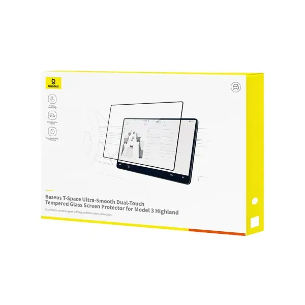 MR4_145738 Захисне скло baseus t-space ultra-smooth dual-touchscreen glass для model 3 highland c50351300201-00 