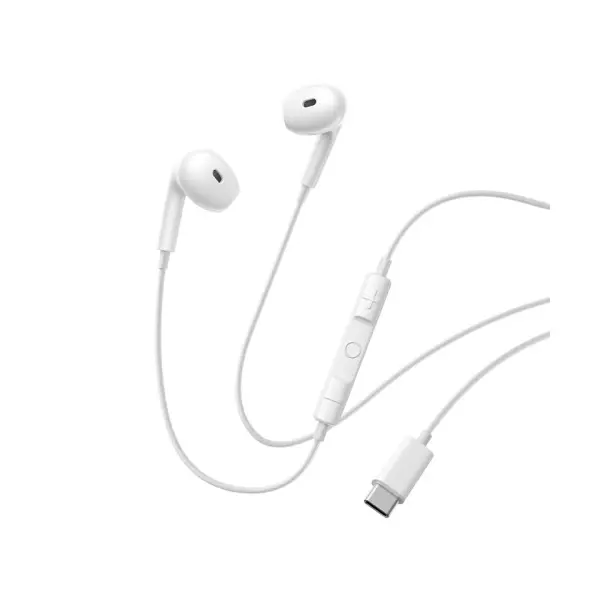 НАВУШНИКИ BASEUS ENCOK CZ19 TYPE-C WIRED EARPHONES, БІЛИЙ A00182201213-00